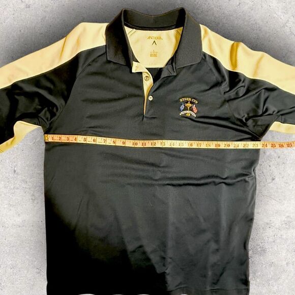 Antigua Ryder Cup Tournament Men's Navy and White Golf Shirt Size Large - Picture 9 of 11